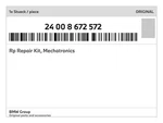 Genuine Bmw Rp Repair Kit, Mechatronics 24-00-8-672-572 New. Fixed Price $4395.59.
