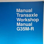 Mazda Transmission G35M-R Transaxle Workshop Manual Repair Guide 1756-1U-02I. Fixed Price $32.50.