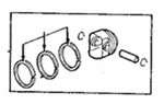 Genuine Ford Piston Oem HL3Z-7A262-H PT197. Fixed Price $30.00.