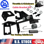 For Holley Edelbrock Throttle&kickdown Cable Bracket Kit W/springs&linkage Studs. Fixed Price $24.00.