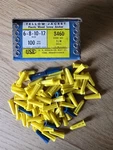 Vintage Yellow Jacket Wall Anchors Box Of 100 Made Usa Circa 1960S/70S. Fixed Price $26.10.
