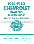 1958 1959 1960 Chevy Powerglide Transmission Service Training Manual Car Truck. Fixed Price $19.00.