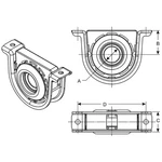 Dana 210140-1X Original Oem, Center Bearing Kit. Fixed Price $112.17.